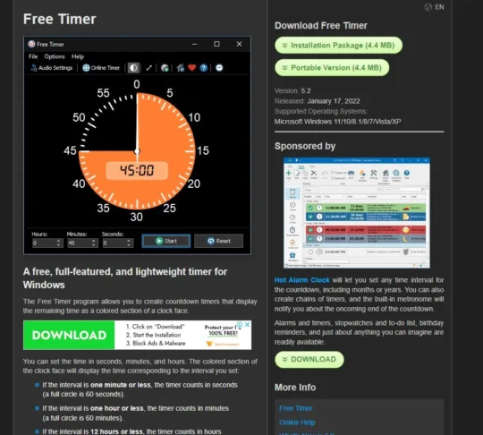 Free timer